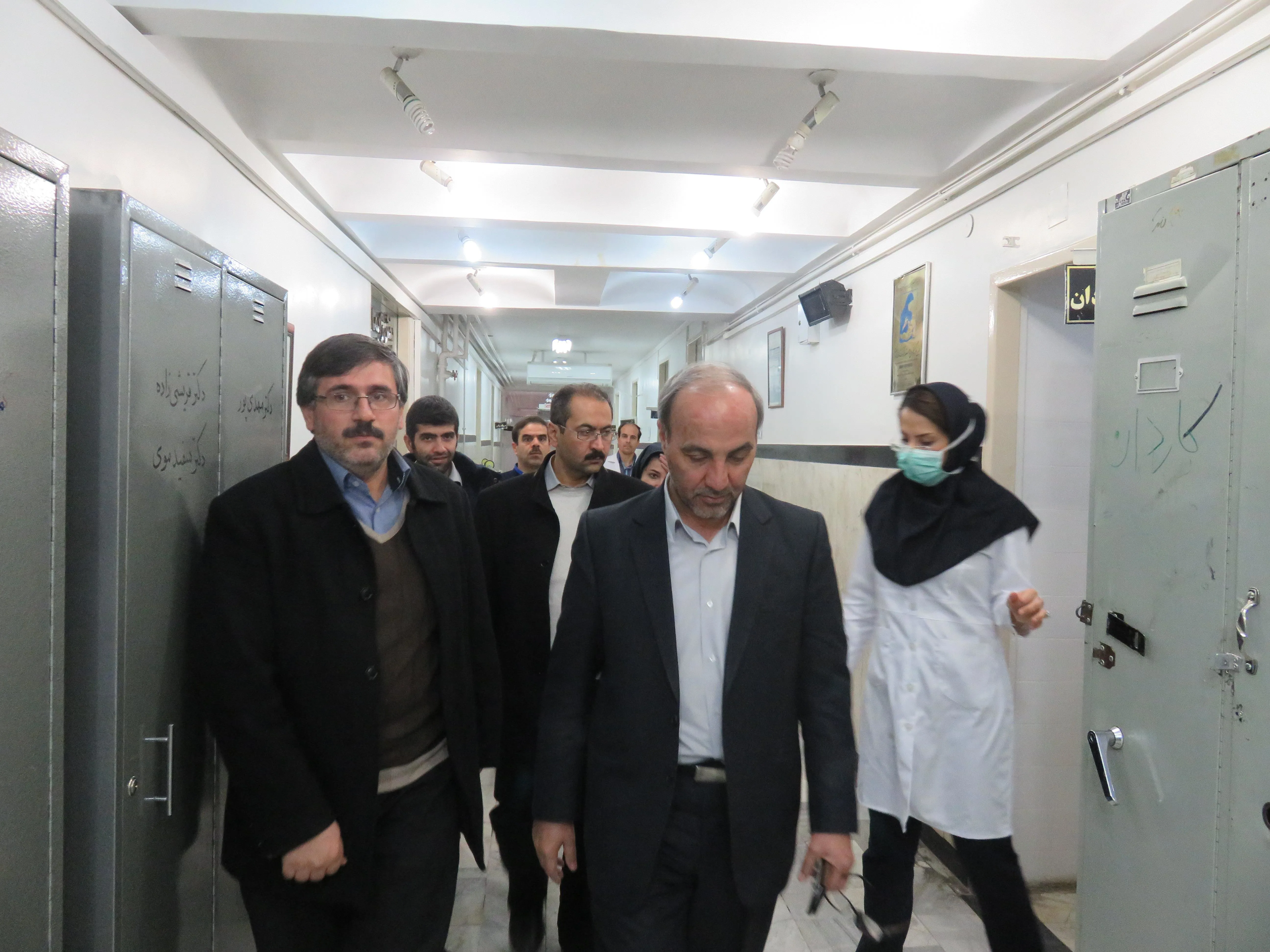 بازدید دکتر صومی  رئیس دانشگاه علوم پزشکی تبریز از بیمارستان شهید مدنی آذرشهر