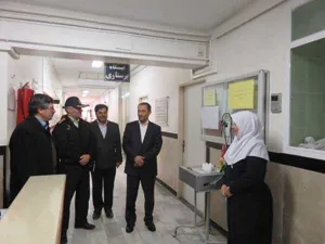 بازدید فرماندار محترم شهرستان آذرشهر از بیمارستان شهید مدنی آذرشهر