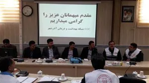 بازدید کارشناسان مرکز سلامت و محیط کار وزارت بهداشت ومرکز بهداشت استان از محل وقوع حادثه سیل در آذرشهر