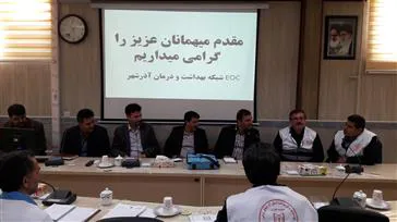 بازدید کارشناسان مرکز سلامت و محیط کار وزارت بهداشت ومرکز بهداشت استان از محل وقوع حادثه سیل در آذرشهر