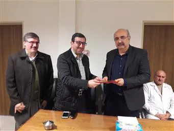 انتصاب دکتر میر عباس هاشمی بعنوان ریاست بیمارستان شهید مدنی آذرشهر