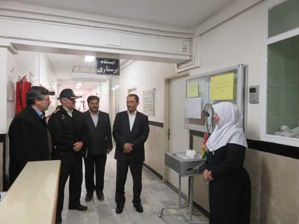 بازدید فرماندار محترم شهرستان آذرشهر از بیمارستان شهید مدنی آذرشهر